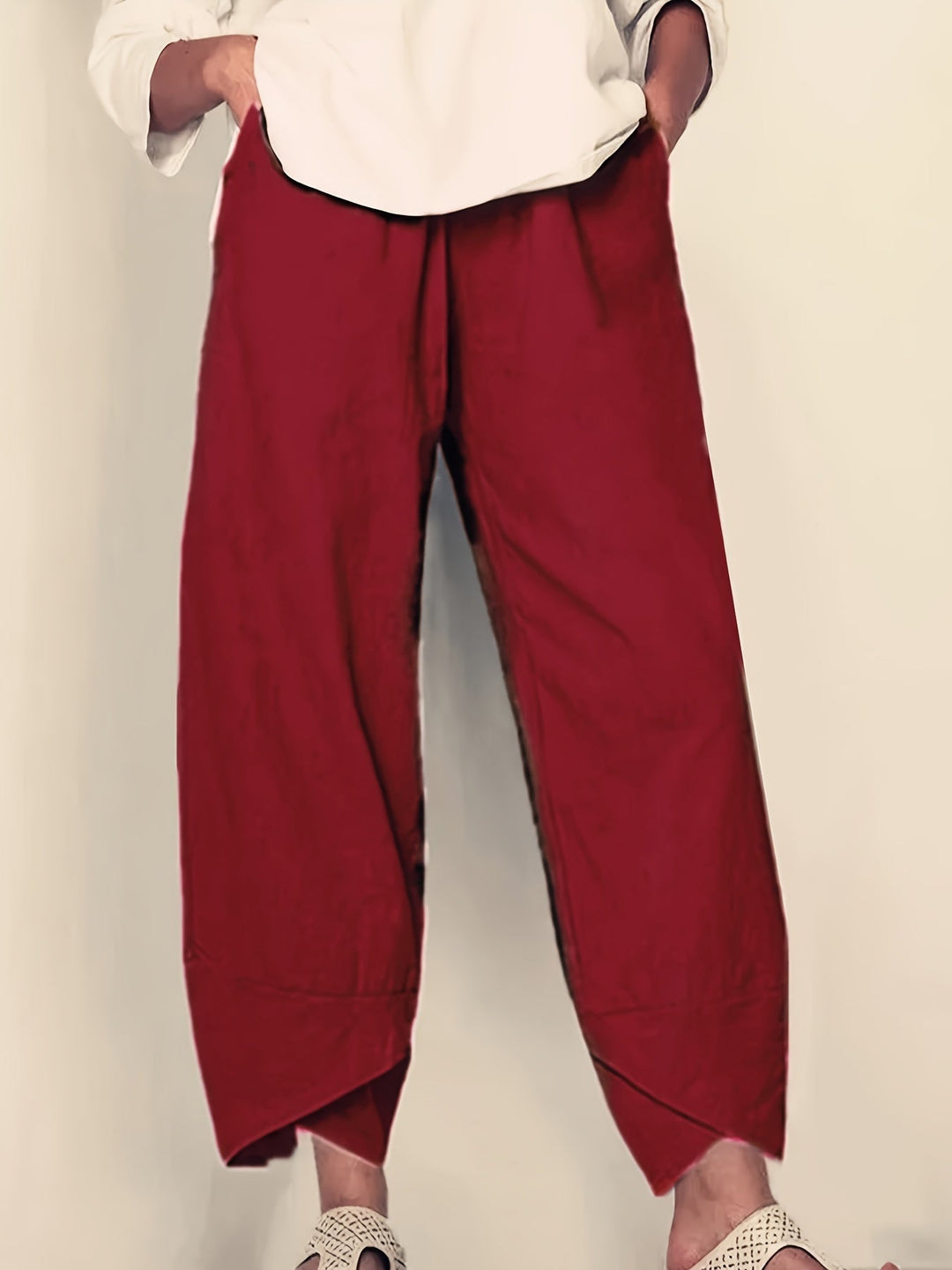 Glenda – Asymmetric Crop Pants