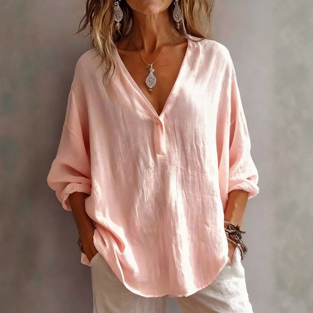 Scarlett | Elegant V-Neck Blouse