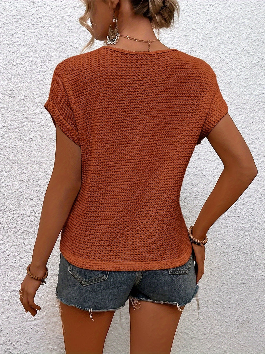 SOPHIA | Textured Knit Tee