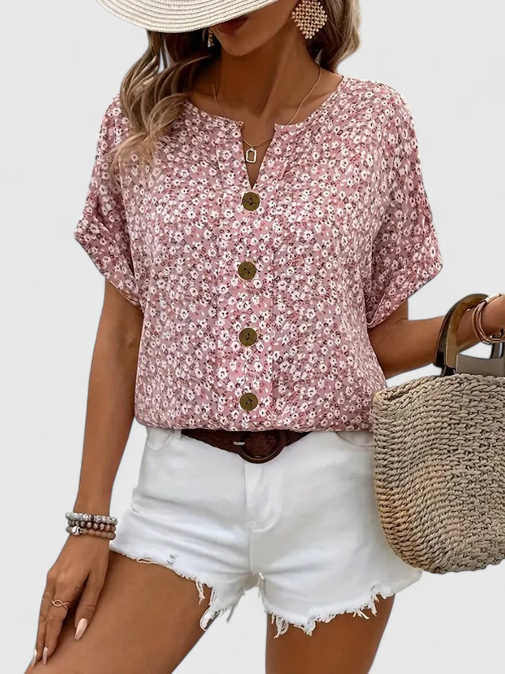 June | Elegant Floral Summer Top