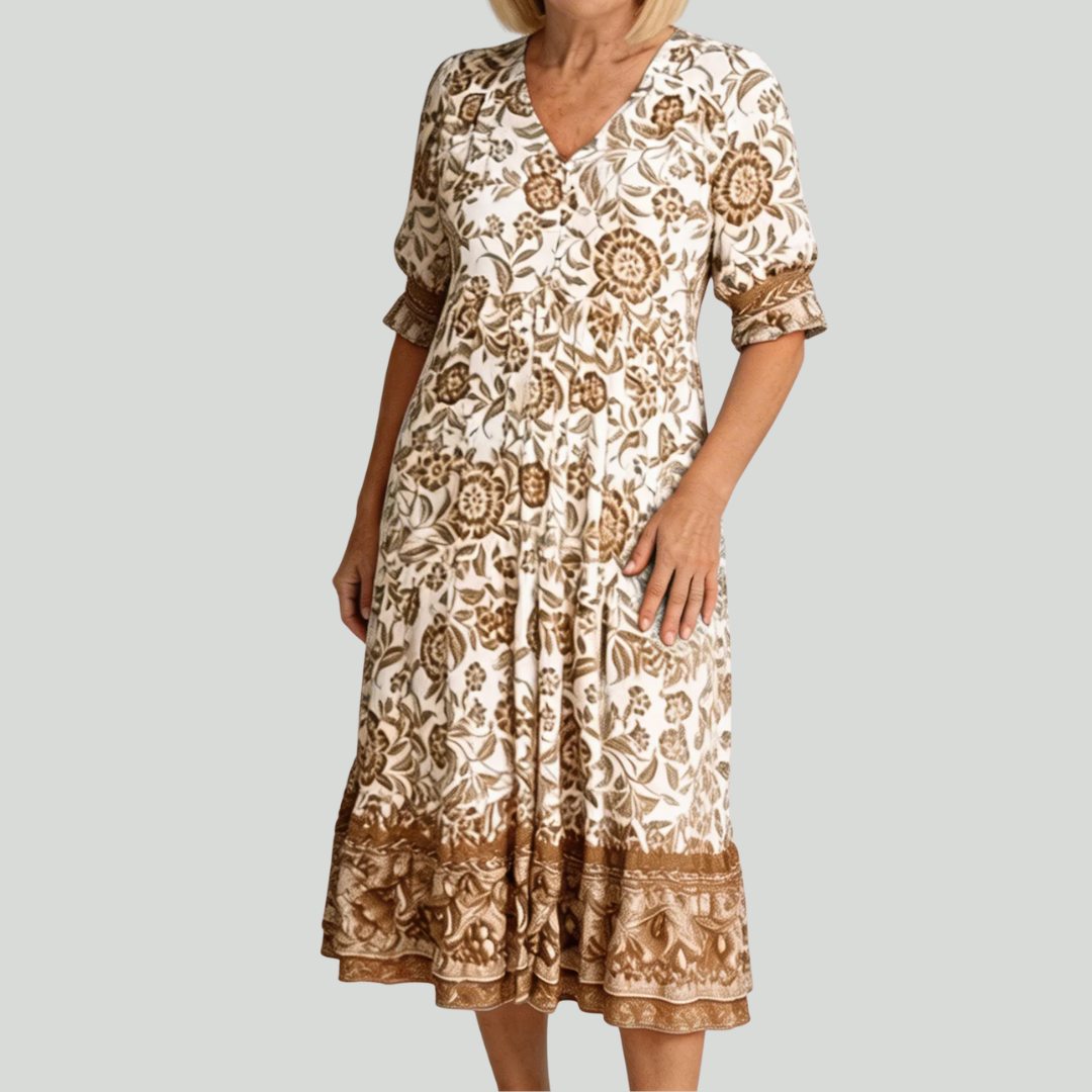 Keisha | Graceful V-Neck Floral