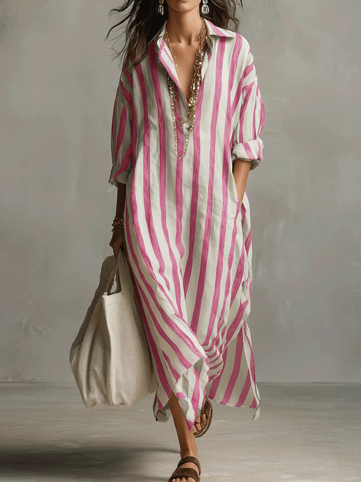 Velinna - Breezy Linen Maxi Dress