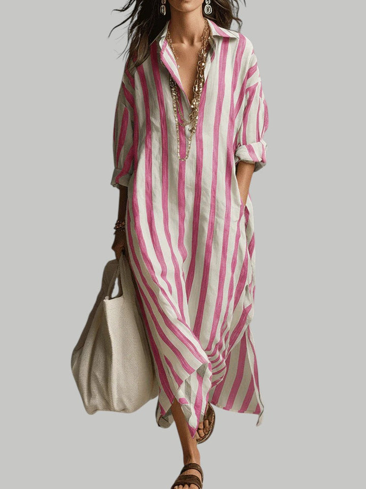 Velinna - Breezy Linen Maxi Dress