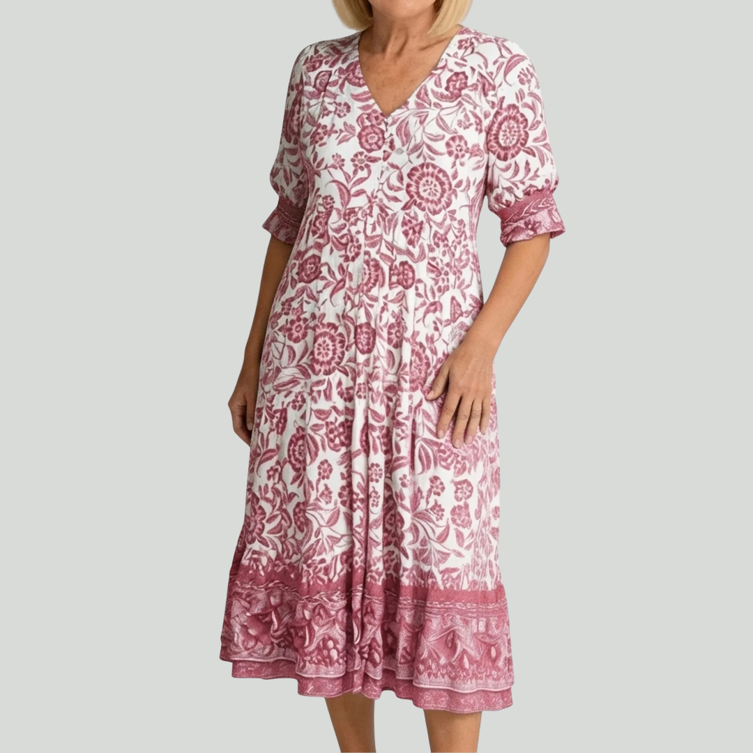 Keisha | Graceful V-Neck Floral