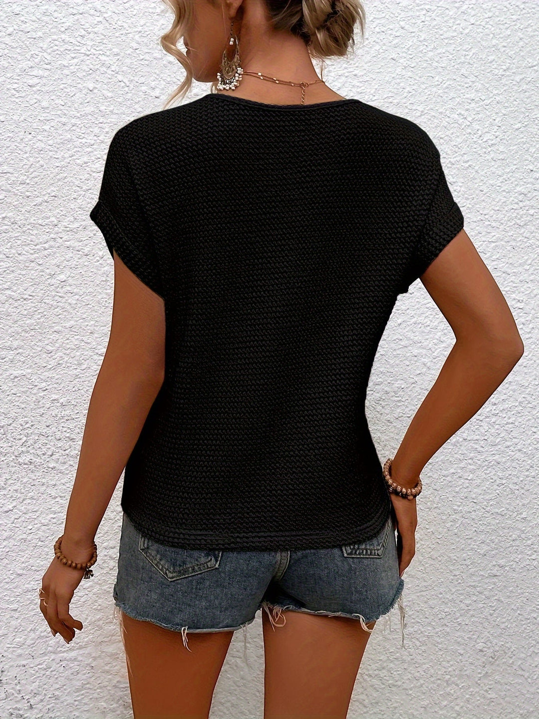 SOPHIA | Textured Knit Tee