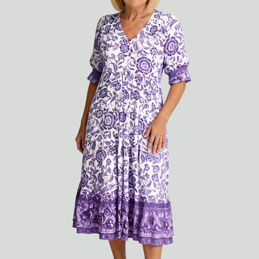 Keisha | Graceful V-Neck Floral