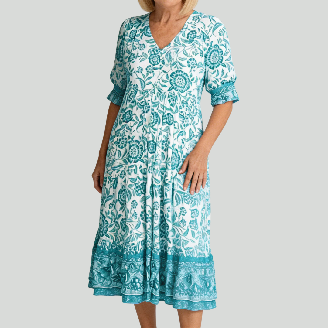 Keisha | Graceful V-Neck Floral