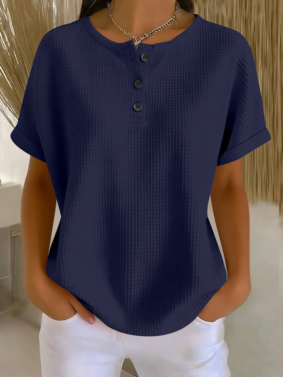 ELLA | Waffle Knit Top