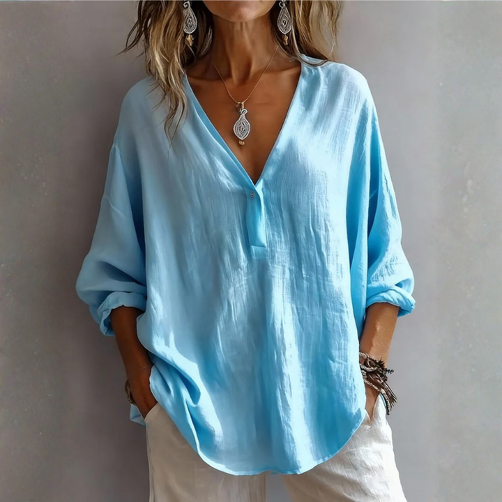 Scarlett | Elegant V-Neck Blouse