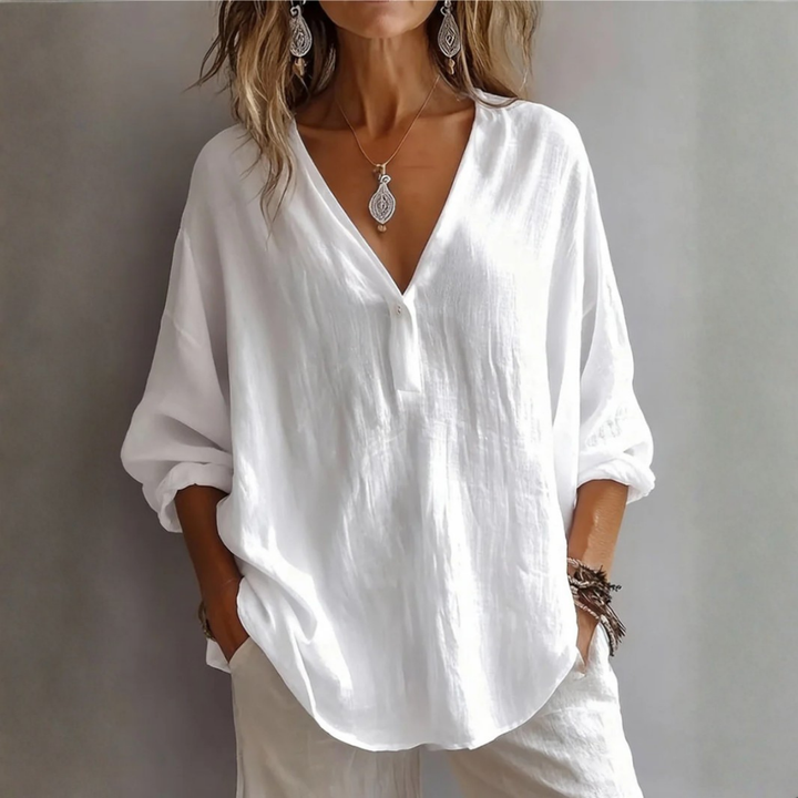 Scarlett | Elegant V-Neck Blouse