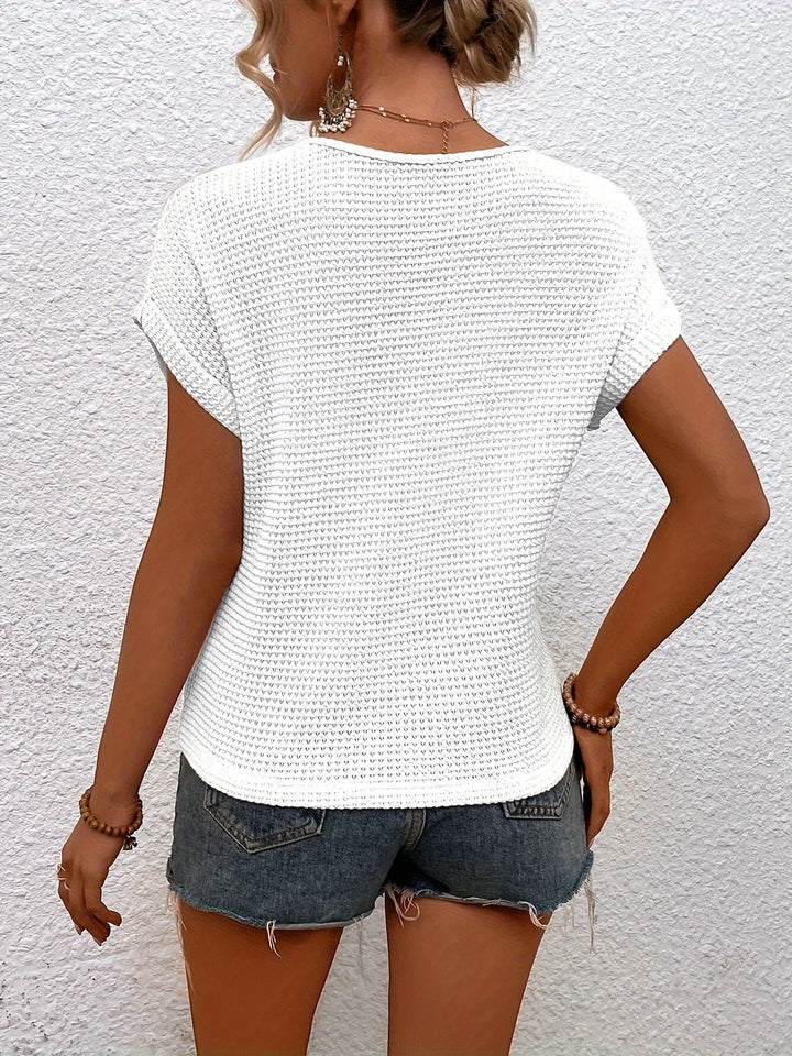 SOPHIA | Textured Knit Tee