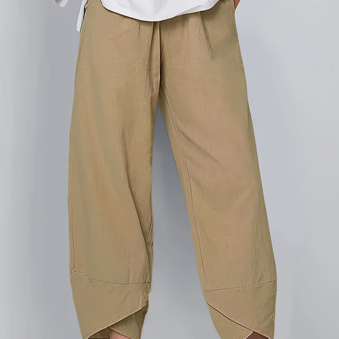 Glenda – Asymmetric Crop Pants