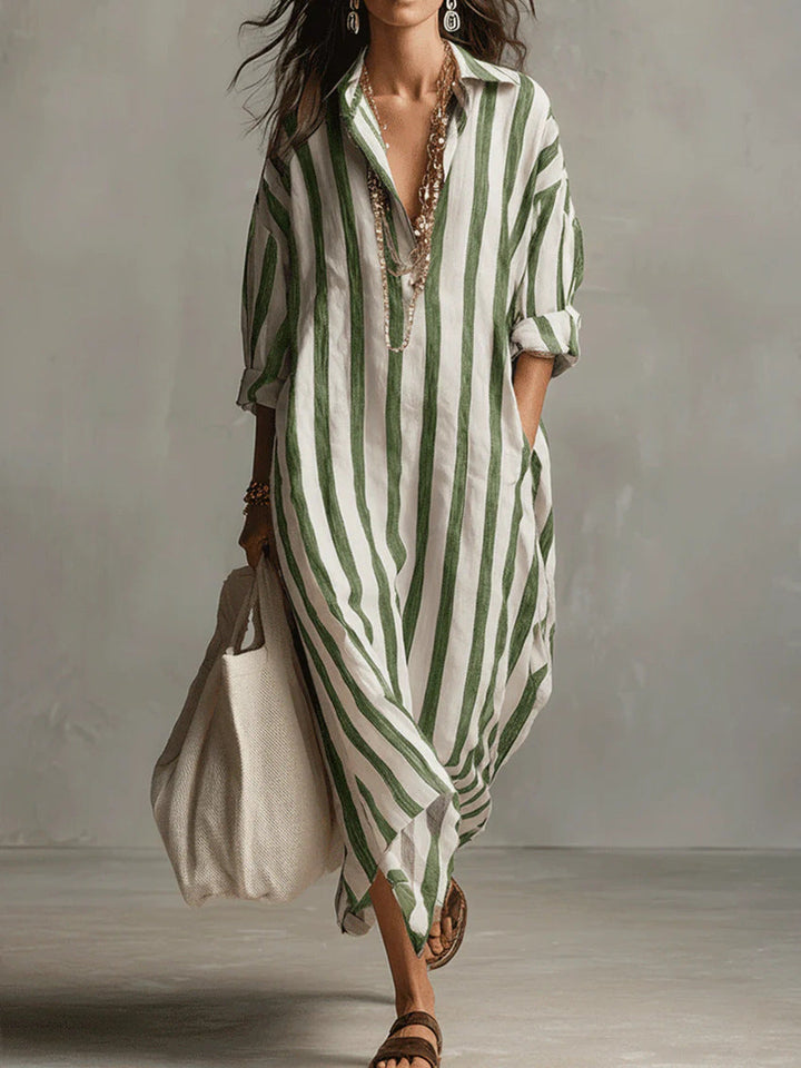 Velinna - Breezy Linen Maxi Dress
