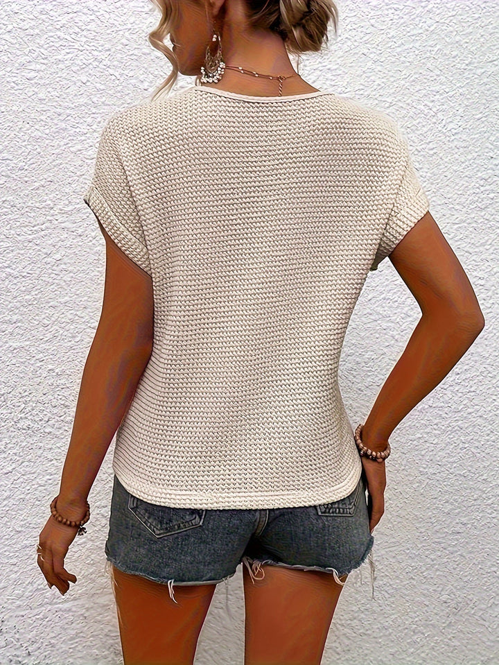 SOPHIA | Textured Knit Tee