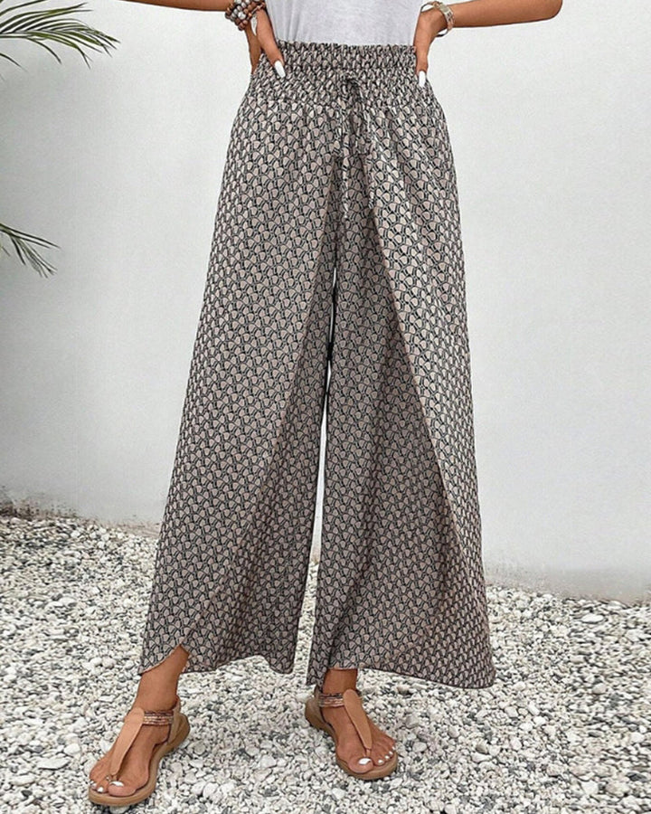 Catherine – Smocked Wide Leg Pants