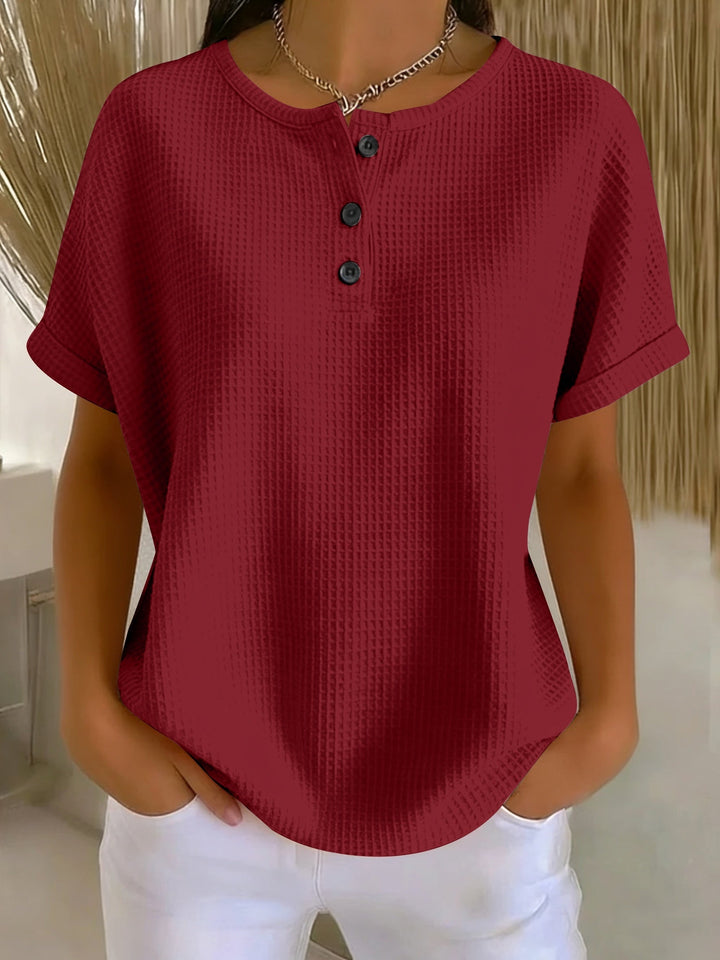 ELLA | Waffle Knit Top