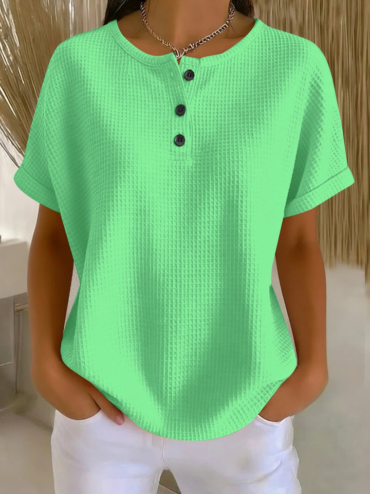 ELLA | Waffle Knit Top