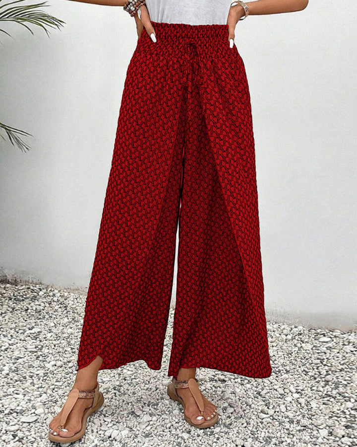 Catherine – Smocked Wide Leg Pants